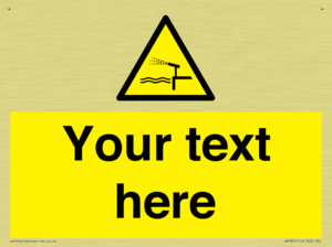 Custom warning water cannon